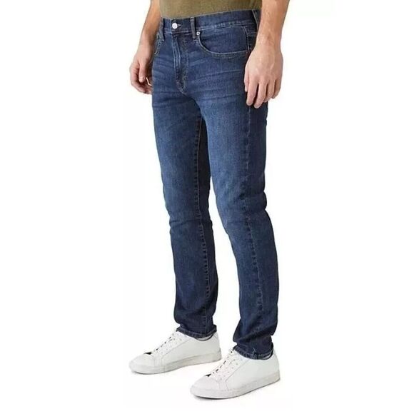 Lucky Brand 7MP10522 Men's Sz 36x30 Dark Blue 412 Athletic Slim Fit Denim Jeans - Picture 9 of 10